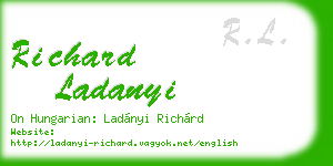 richard ladanyi business card